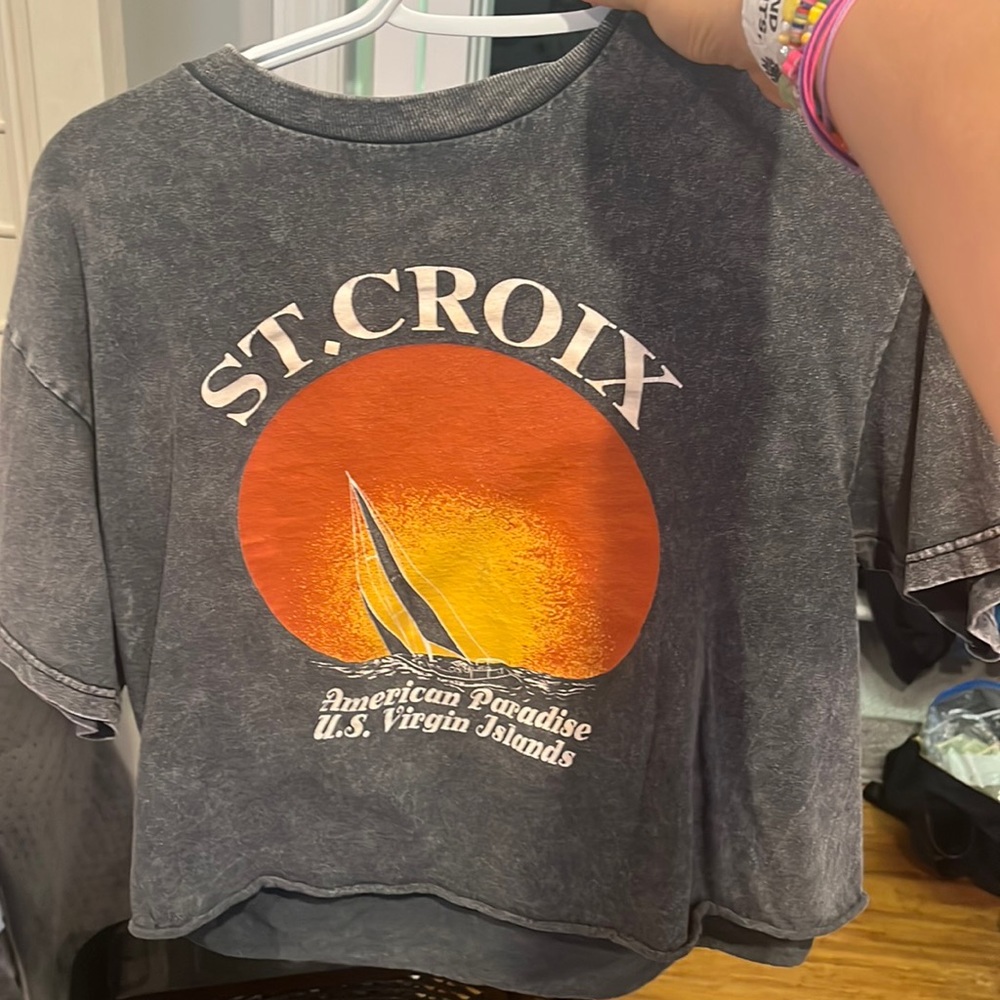 🌵Brandy Melville St. Croix Cropped tee